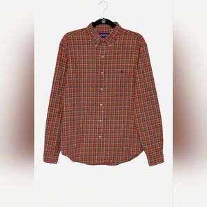 Ralph Lauren Classic Fit Plaid Button-Down Shirt Men’s Large